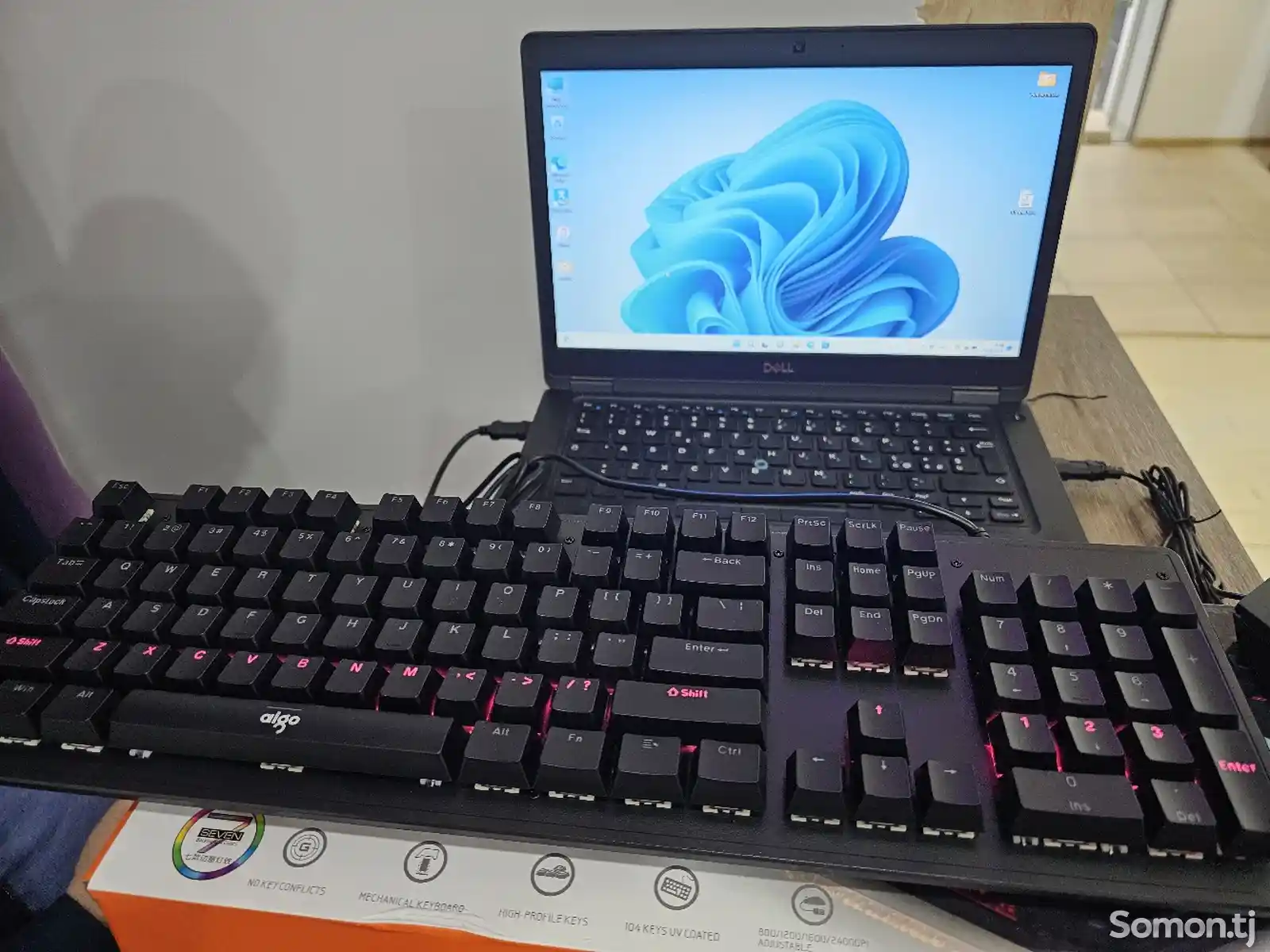 Механические игровая клавиатура и мышь Aigo WQ9528-4