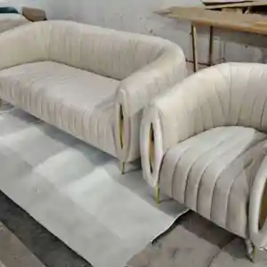 Тройка диван кресло в стиле хайтек Oval