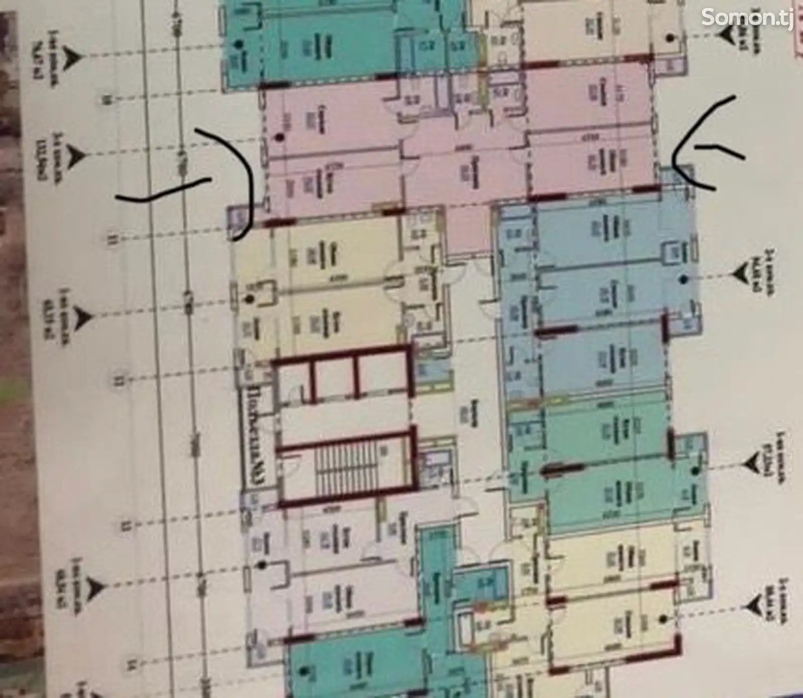 3-комн. квартира, 5 этаж, 133 м², Р/Н Шохмансур, центр, маг. ВОЛНА-2