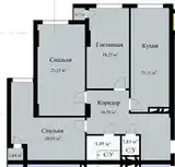 3-комн. квартира, 13 этаж, 110 м², Шомансур, Ватан-2