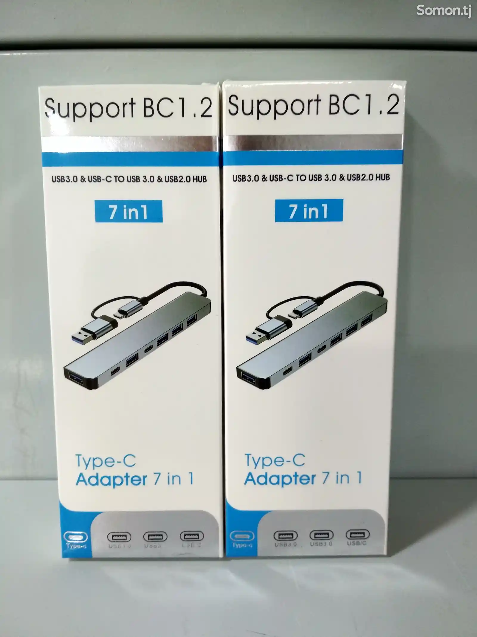 Переходник Type-c Adapter 7in1 USB 3.0-4