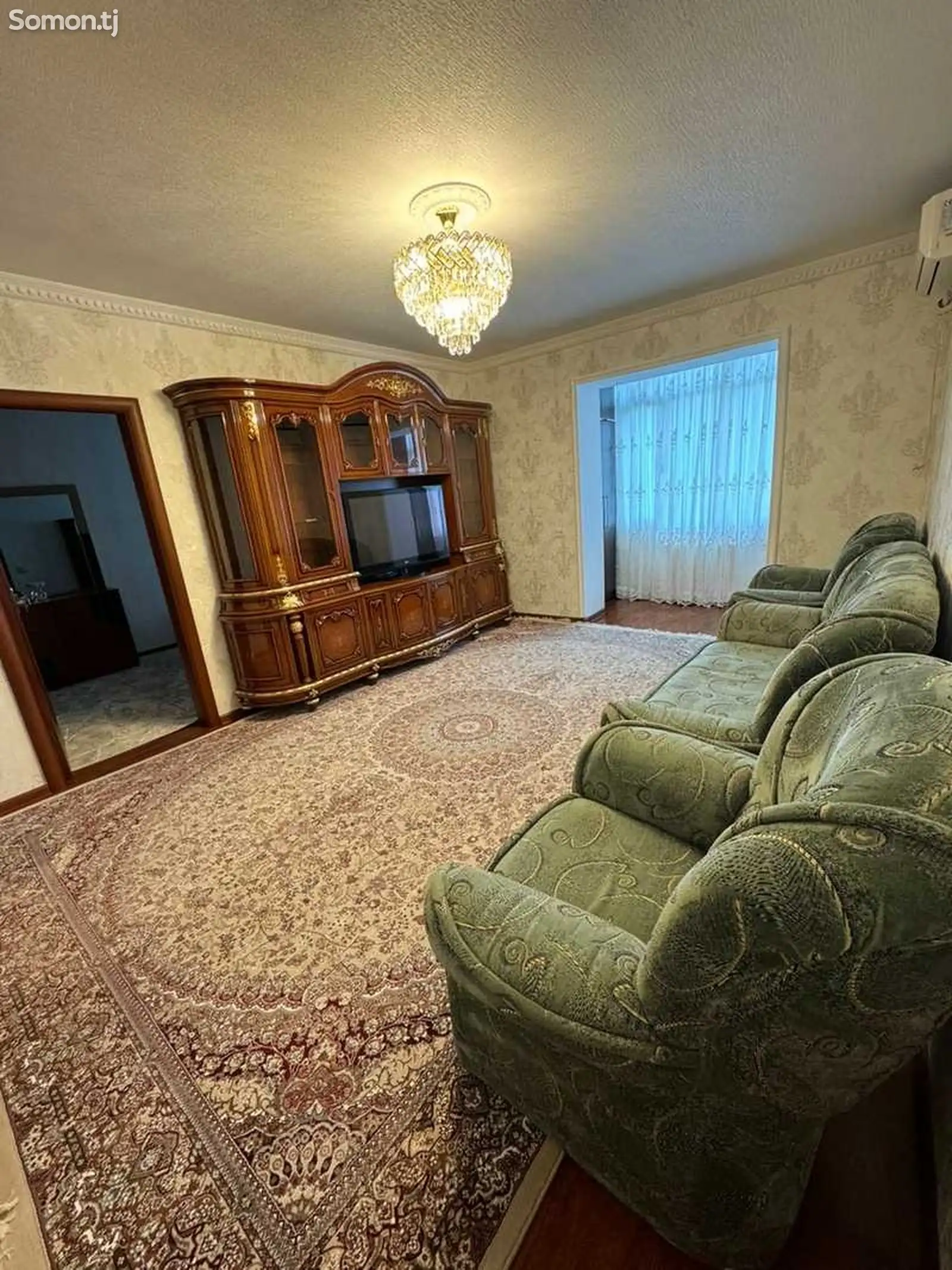 3-комн. квартира, 4 этаж, 65м², Исмоили Сомони пушти чойхонаи Рохат-1