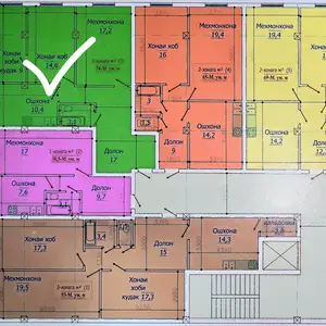 3-комн. квартира, 7 этаж, 74 м², поворот Ленинграда