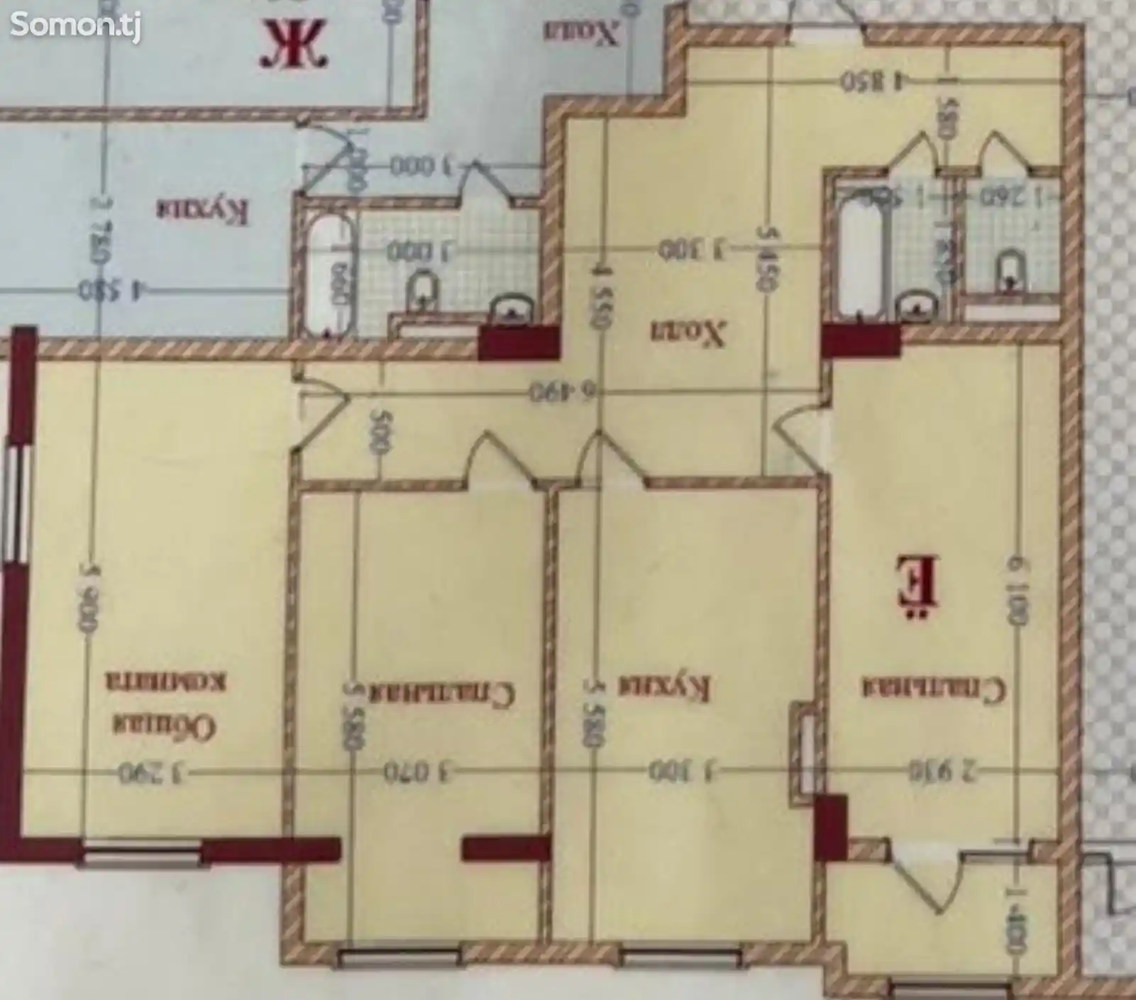 3-комн. квартира, 13 этаж, 113 м², Фирдавси-1