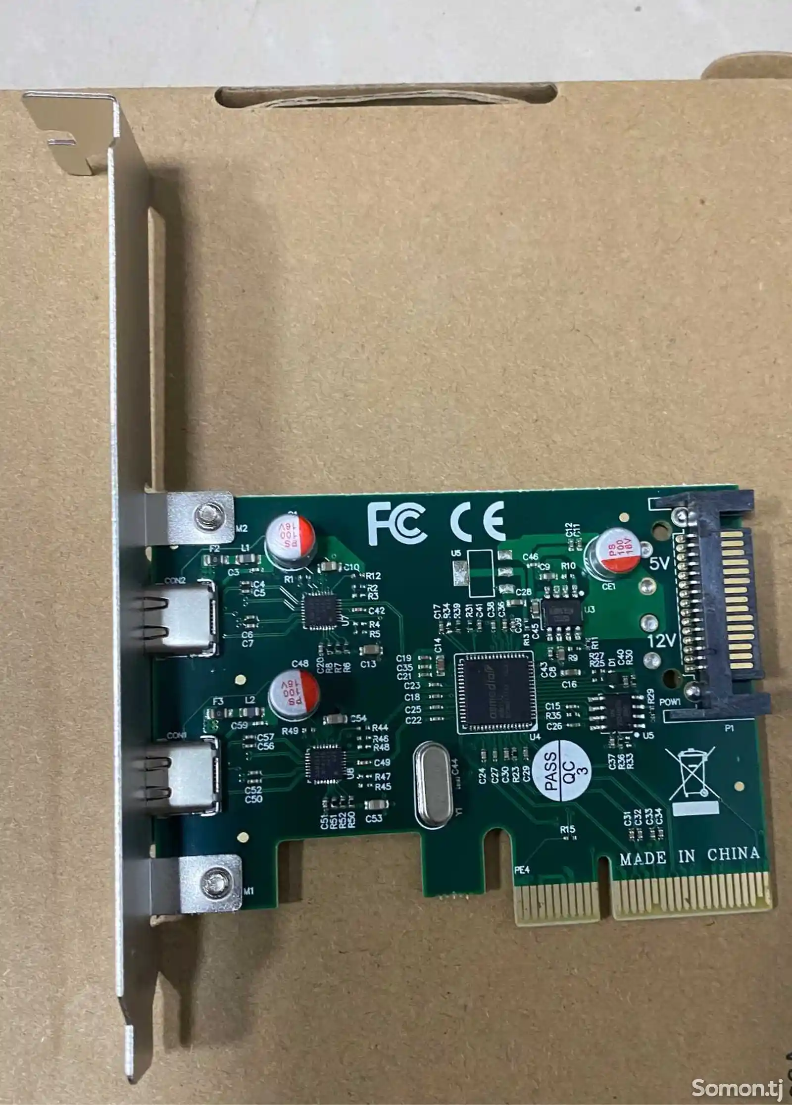 Адаптер PCI-e USB-C-3