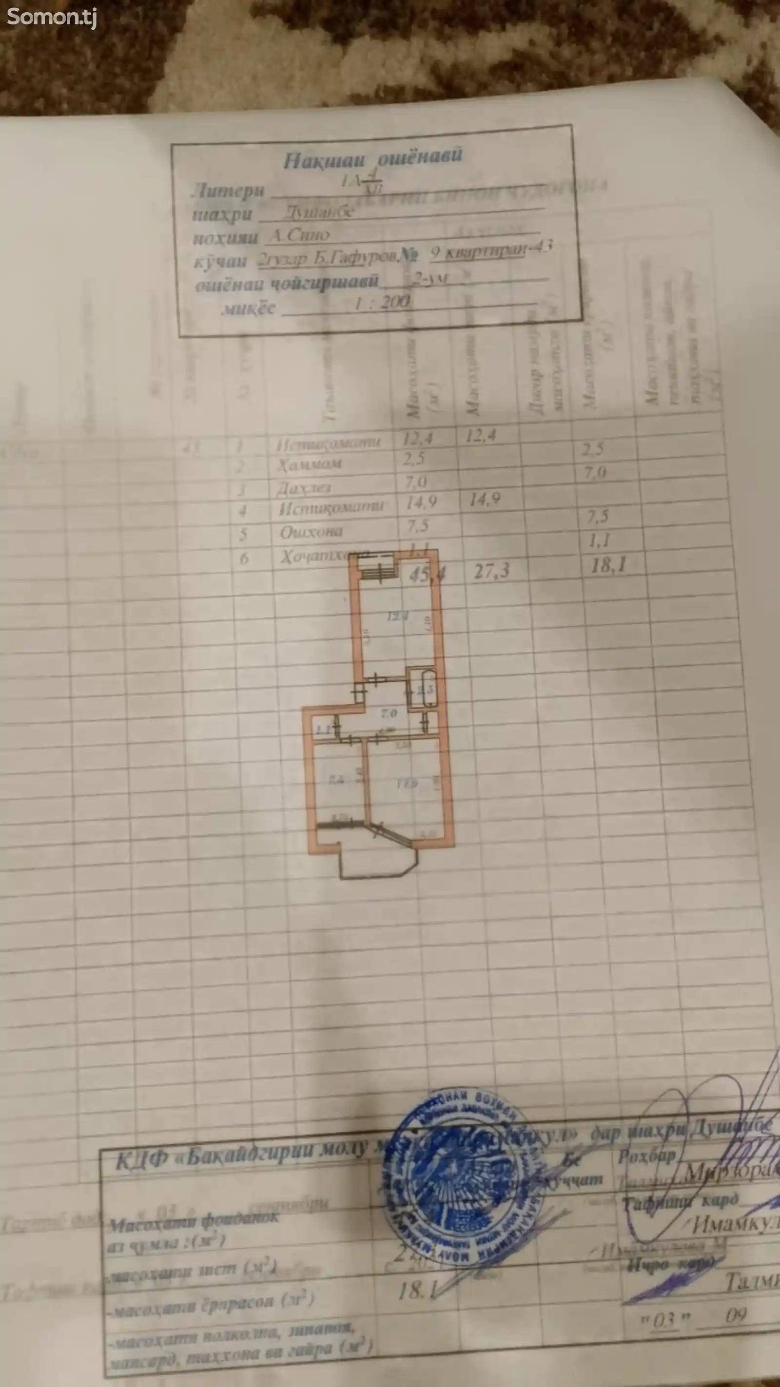 2-комн. квартира, 2 этаж, 50 м², Тайга,84 мкр-13