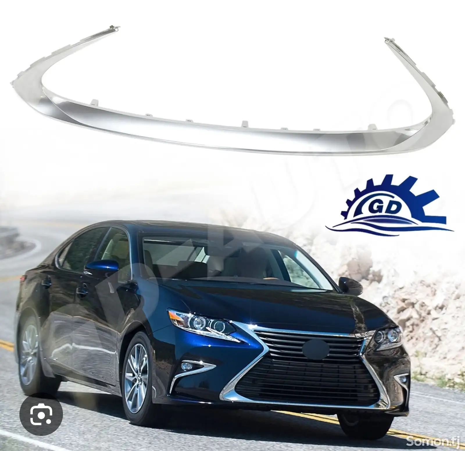 Хром бампера от Lexus es 2017