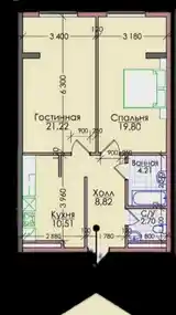 1-комн. квартира, 13 этаж, 68 м², 92 мкр-8