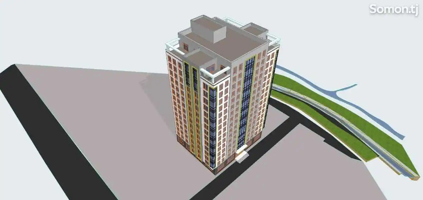 2-комн. квартира, 11 этаж, 64 м², Проспект Исмоили Сомони-7