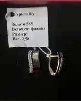 Золотые серьги 585-4