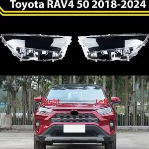 Стекло фары на Toyota rav 4 2018-2024