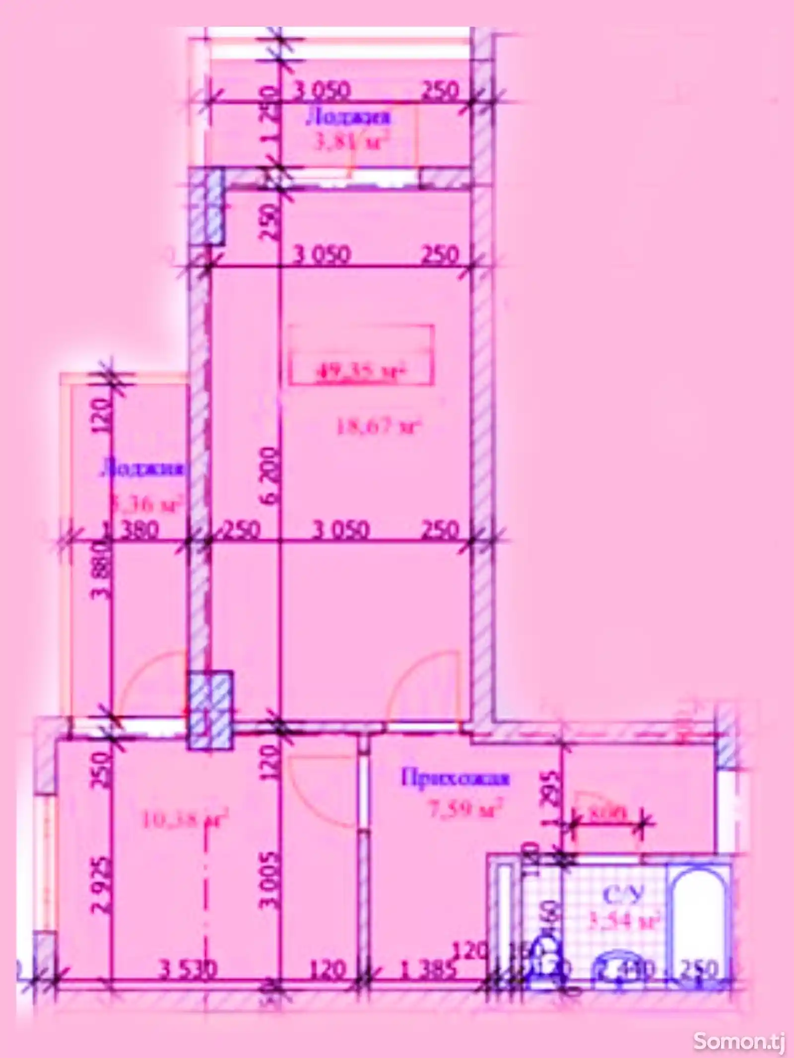 2-комн. квартира, 11 этаж, 50 м², 14 мкр-3