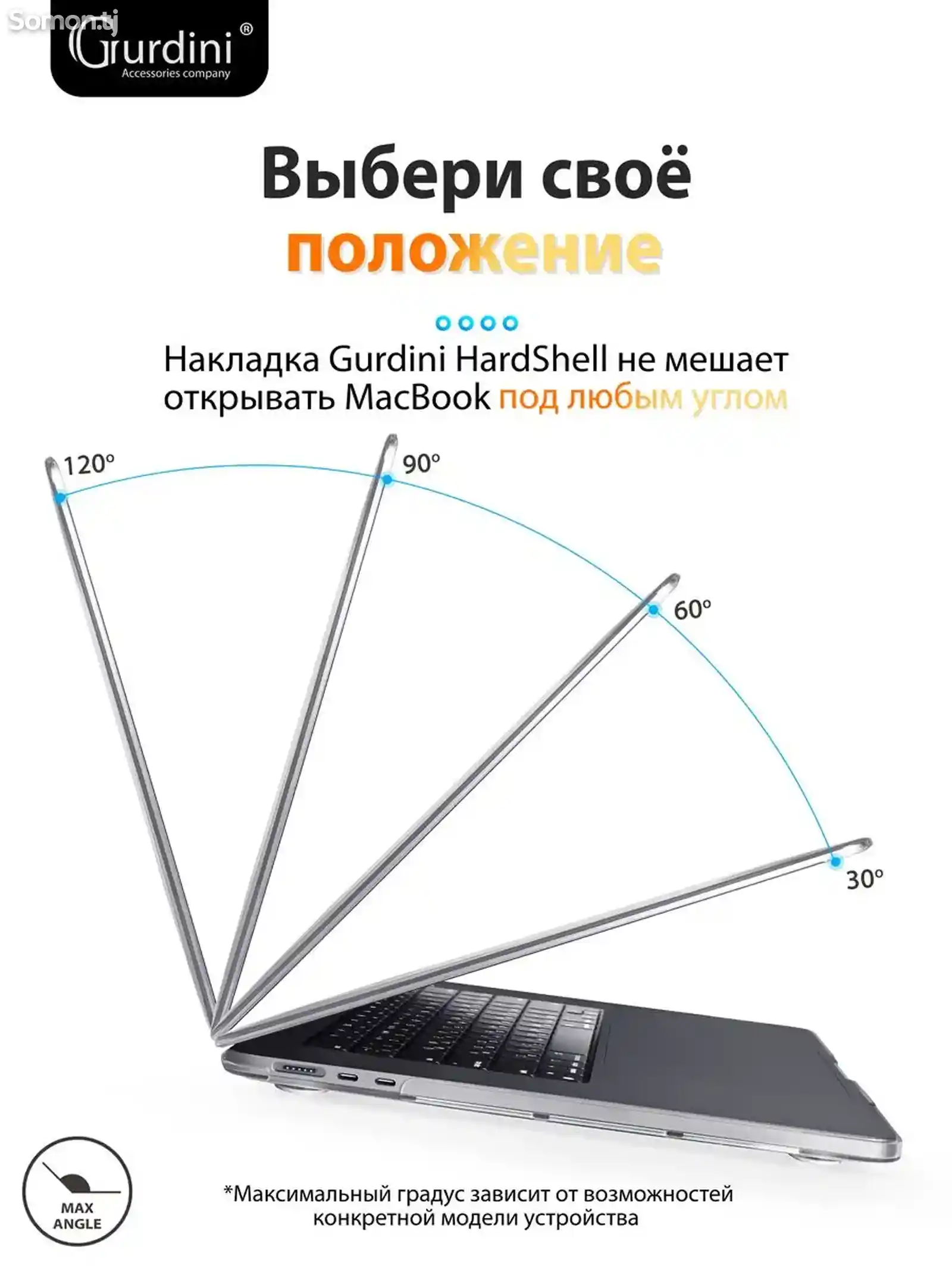 Прозрачный чехол накладка для MacBook Air 15 Inc M2-6