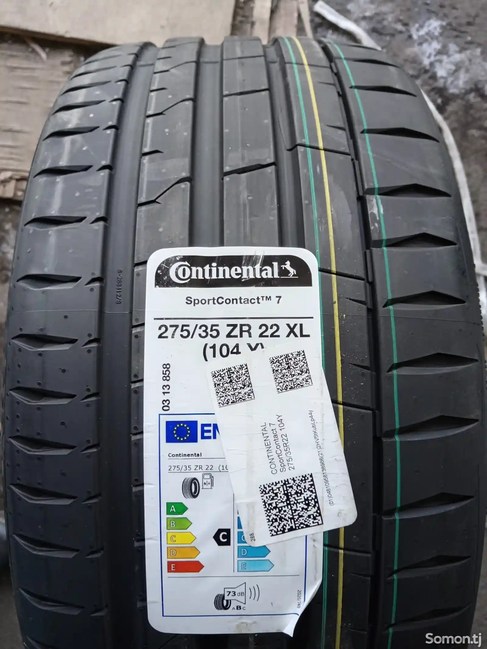 Шины 275/35 R22 SportContact 7 104Y TL Continental EU-1