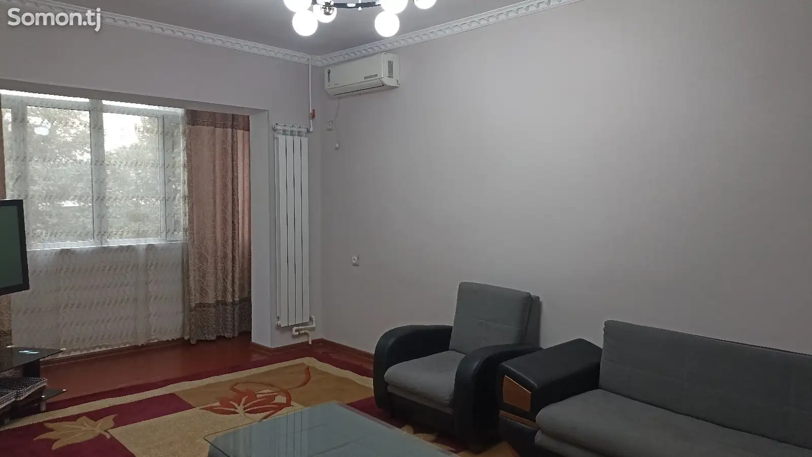 3-комн. квартира, 4 этаж, 68м², исмоили сомони-1