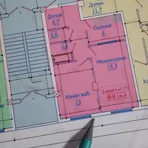 2-комн. квартира, 9 этаж, 48 м², поворот Ленинград