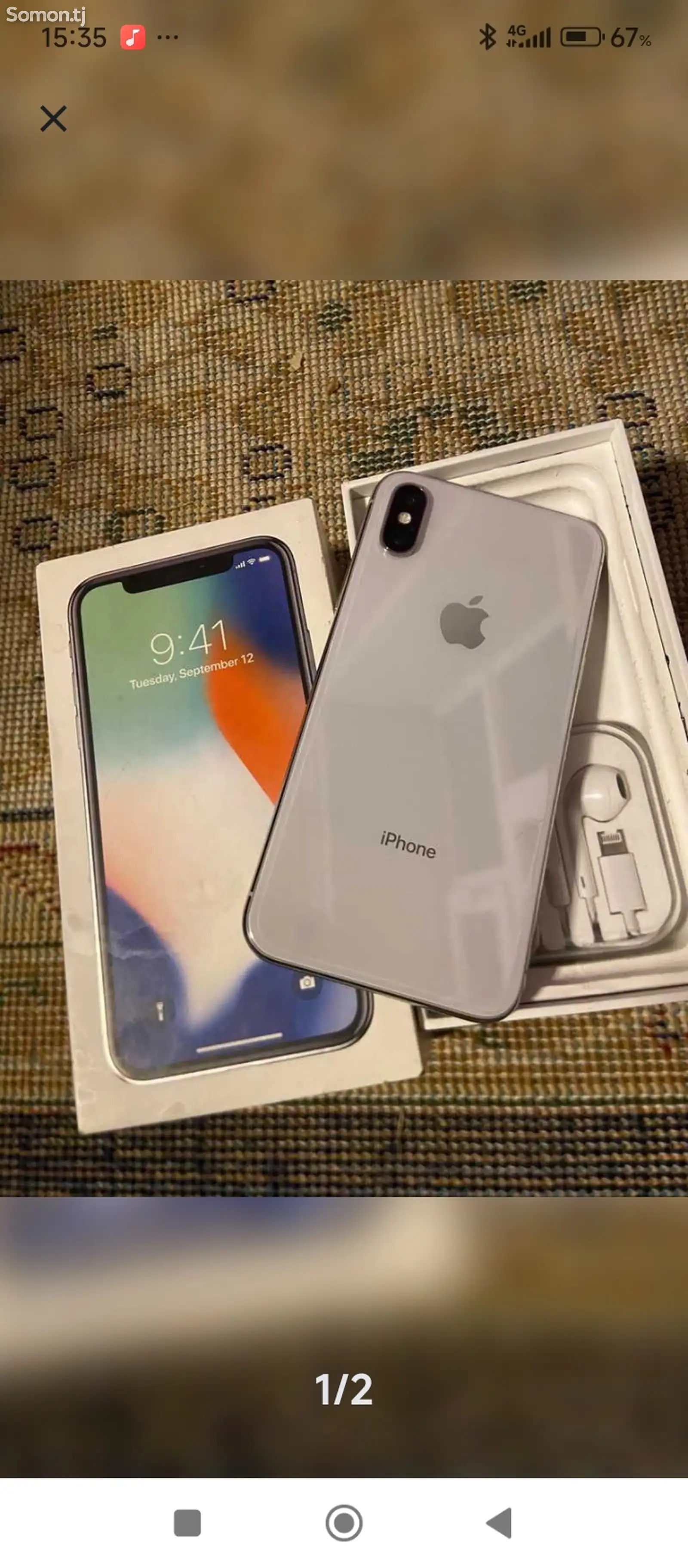 Apple iPhone X, 64 gb, Silver-1