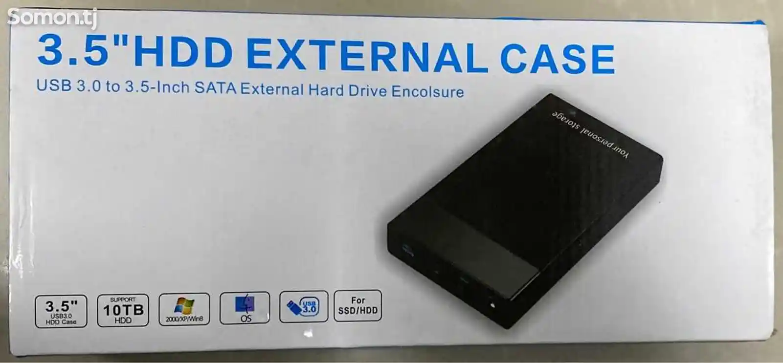 Внешний корпус бокс Sata USB3.0 для жесткого диска SSD HDD 3.5-1
