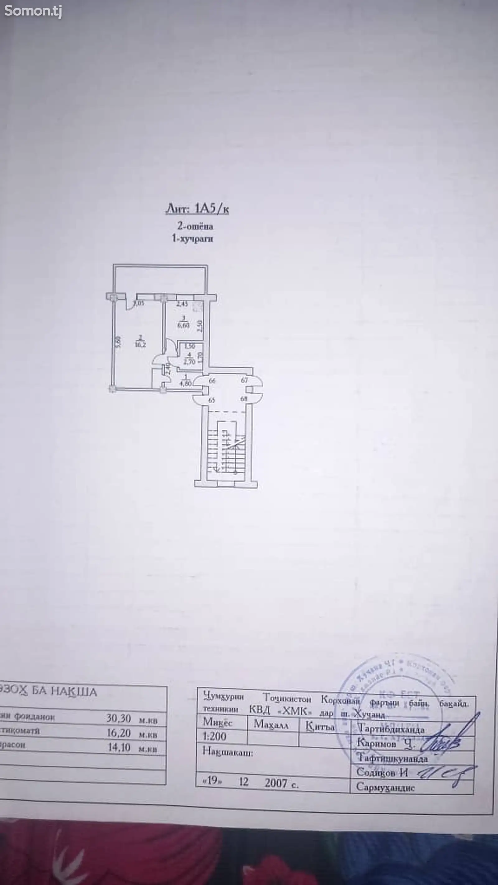 1-комн. квартира, 2 этаж, 33 м², 12 мкр