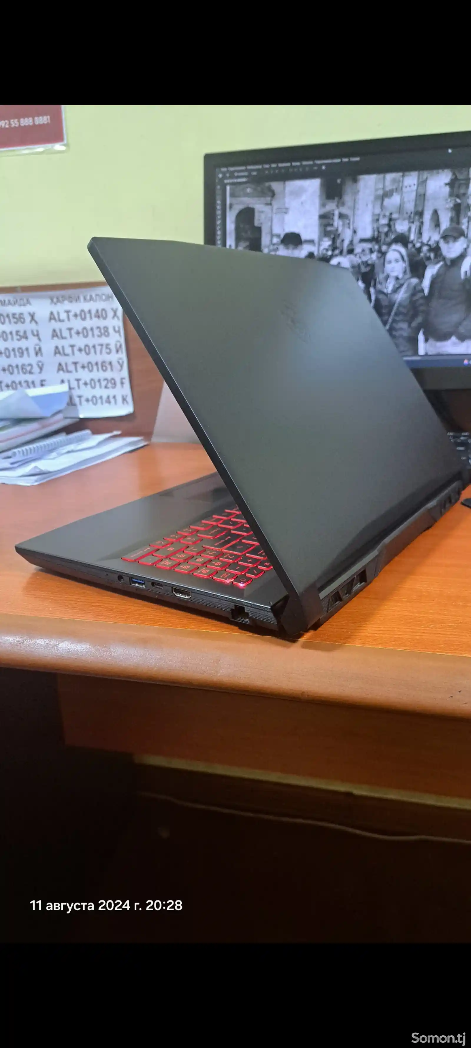 Ноутбук MSI gf66 katana i7 11800h-2