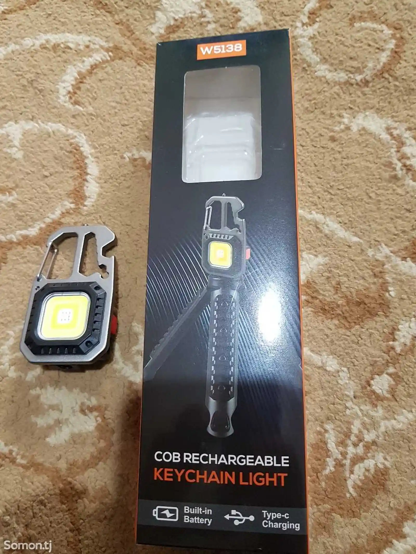 Фонарик Cob Rechargeable Keychain Light-13