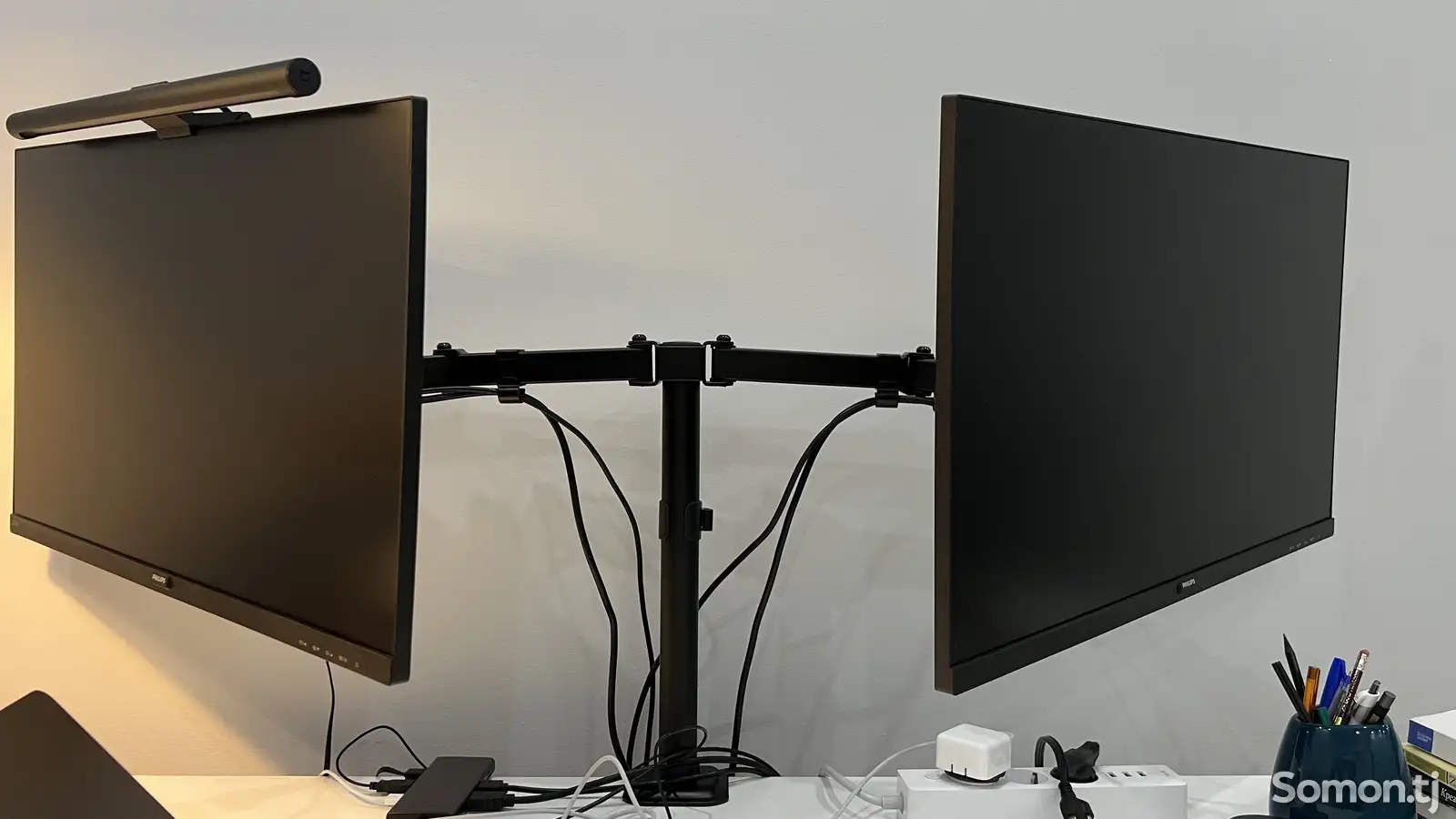 Кранштейн VIVO Dual Monitor Desk Mount-1