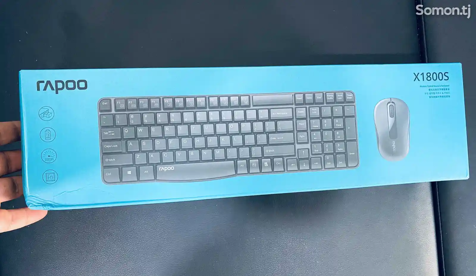 Клавиатура и мышь беспроводная Rapoo-X1800S-1
