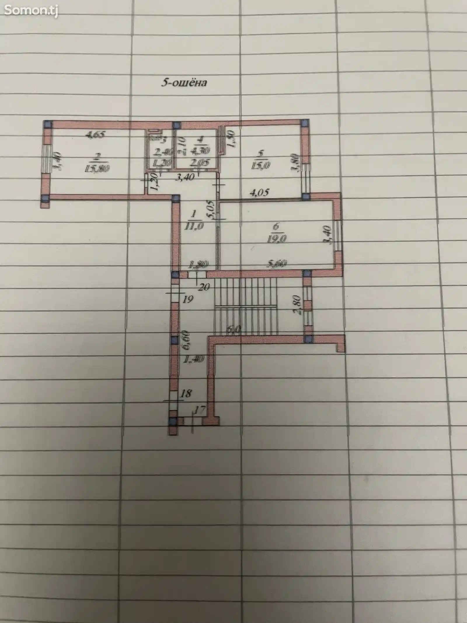 2-комн. квартира, 5 этаж, 67 м², 13 мкр