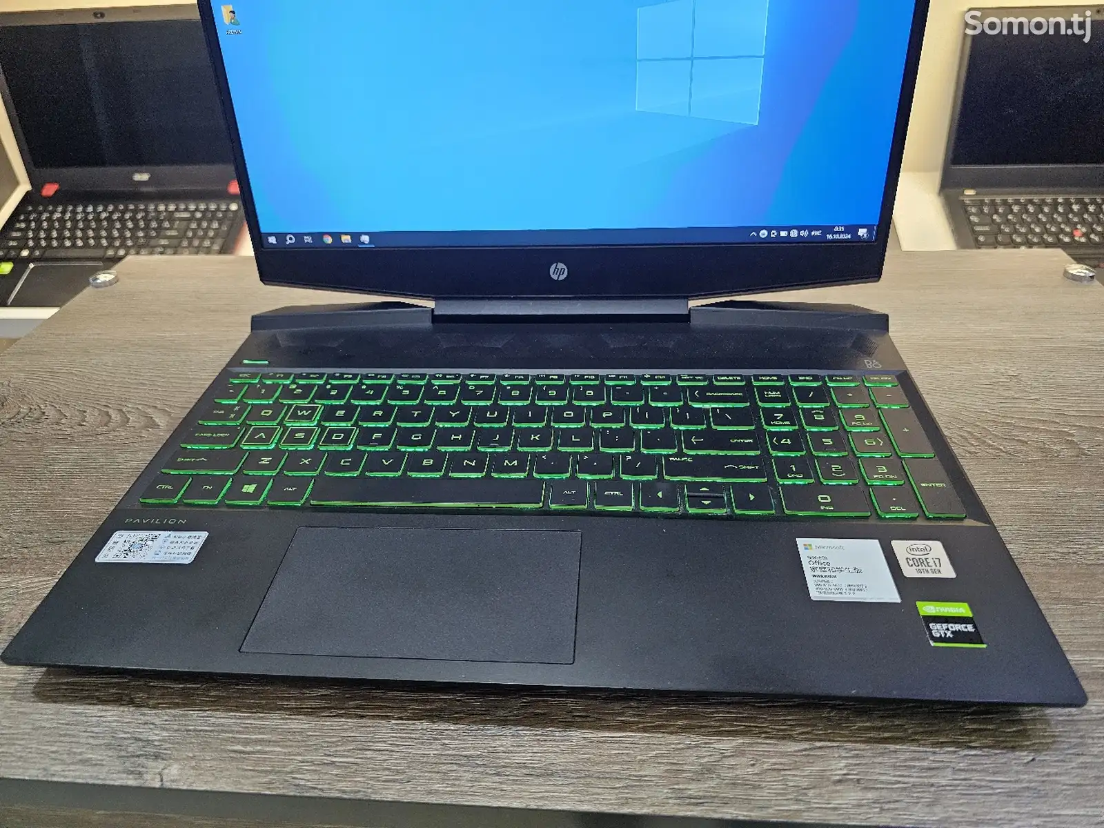 Игровой ноутбук HP 15.6 Core i7-10750H / 16GB / GTX 1650 TI 4GB / SSD 512GB-5