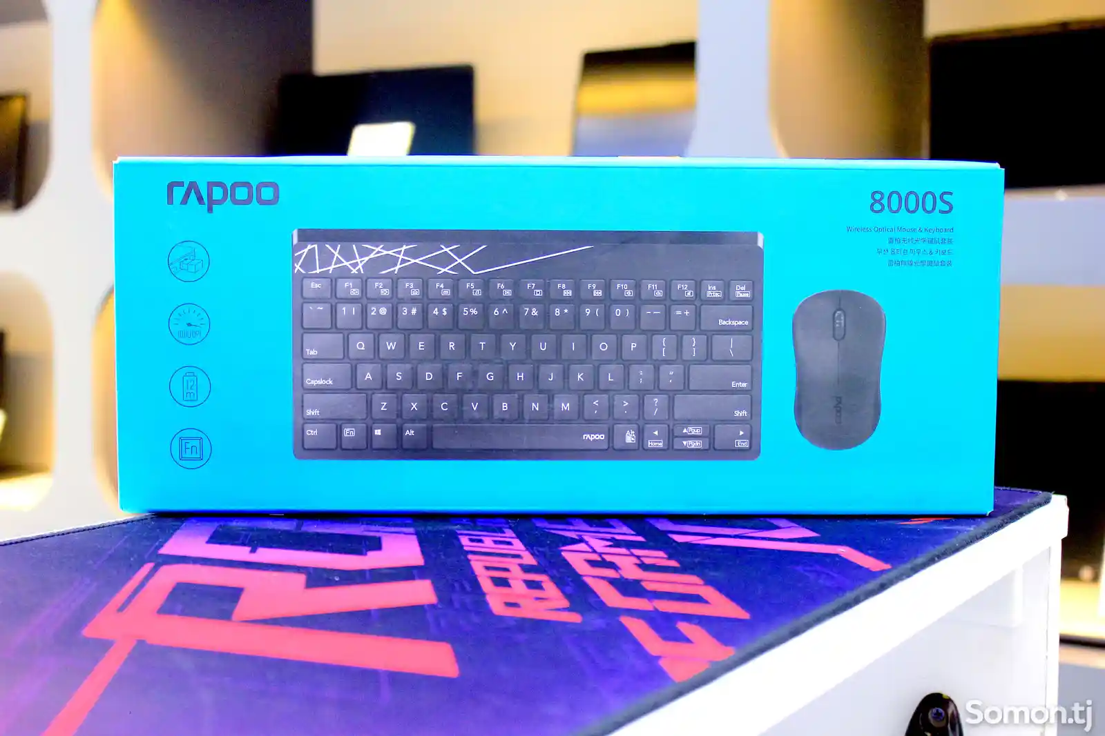 Беспроводная клавиатура и мышка Rapoo 8000S