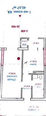 1-комн. квартира, 13 этаж, 45 м², кучаи Дехоти 1/4-3