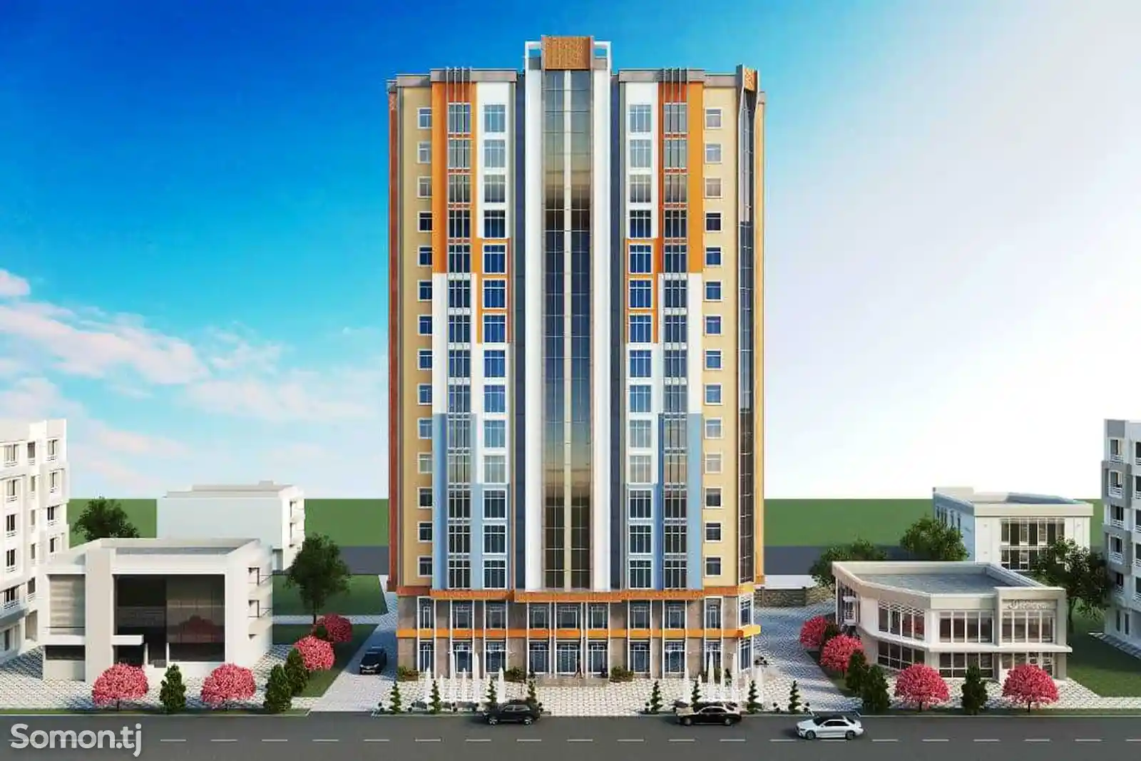 1-комн. квартира, 12 этаж, 56 м², Исмоили Сомони-1