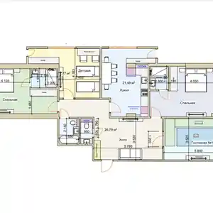 4-комн. квартира, 1 этаж, 143 м², Сафо, Пединститут