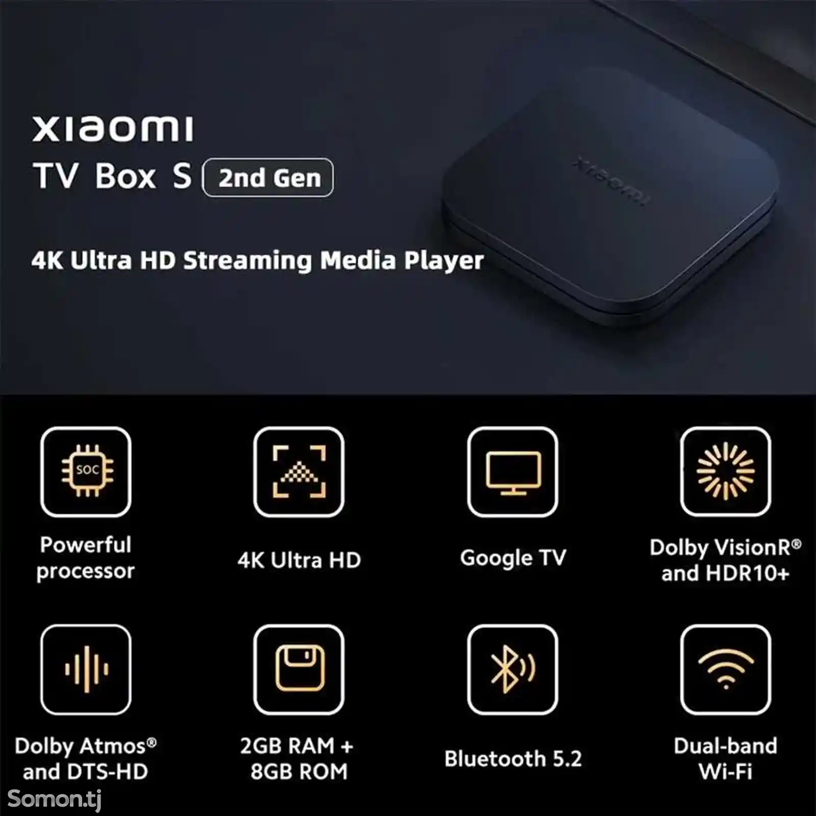 ТВ-Приставка Xiaomi Tv Box S 2nd Gen 4K-3