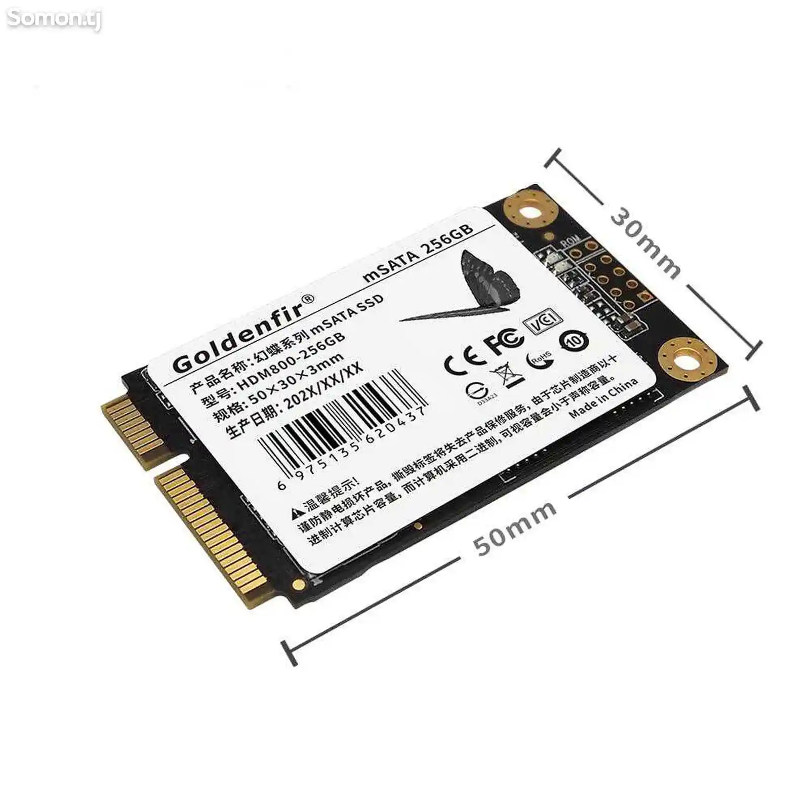 Msata SSD накопитель Goldenfir 256gb-2