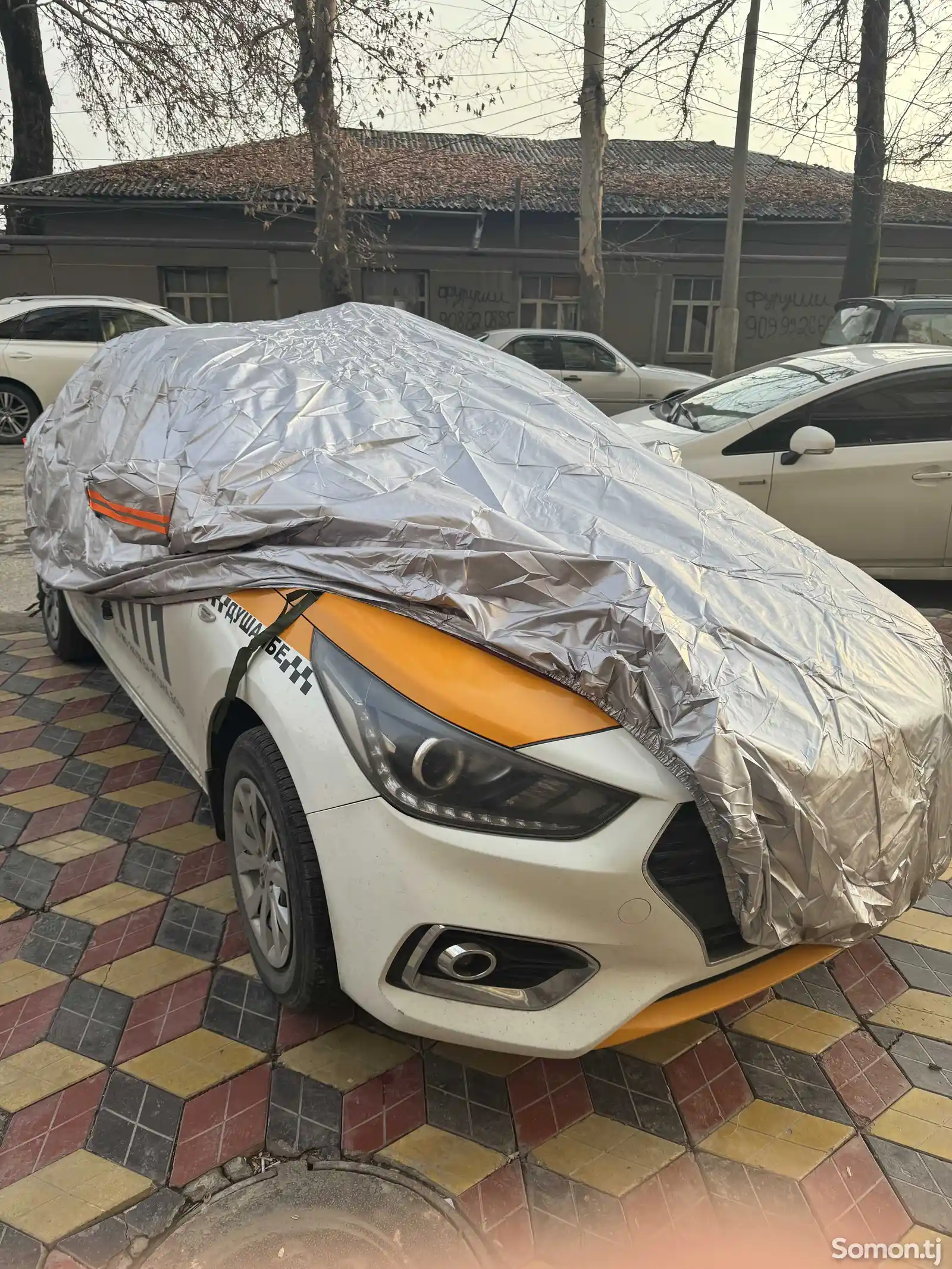 Тент-чехол для Hyundai Solaris 2019-1