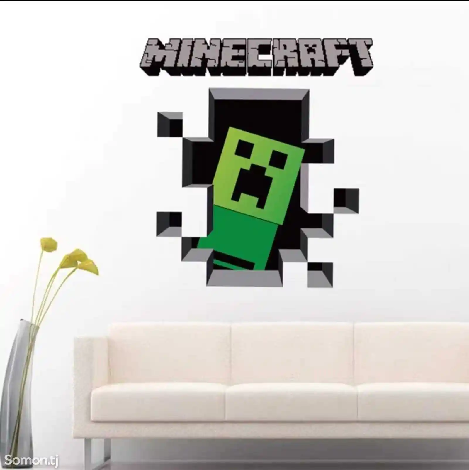 Наклейка на стену Minecraft-3
