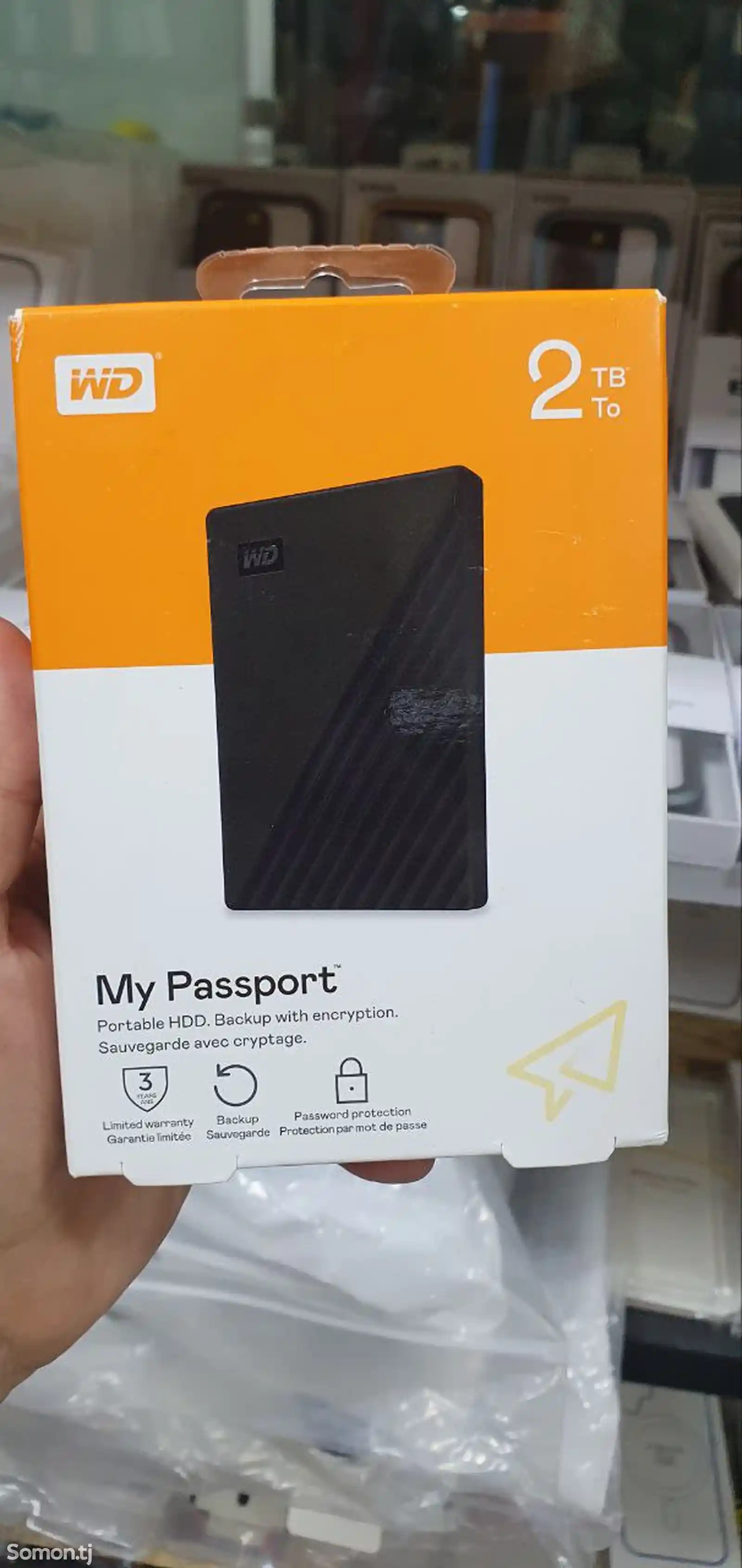 Внешний жесткий диск WD my passport 2TB