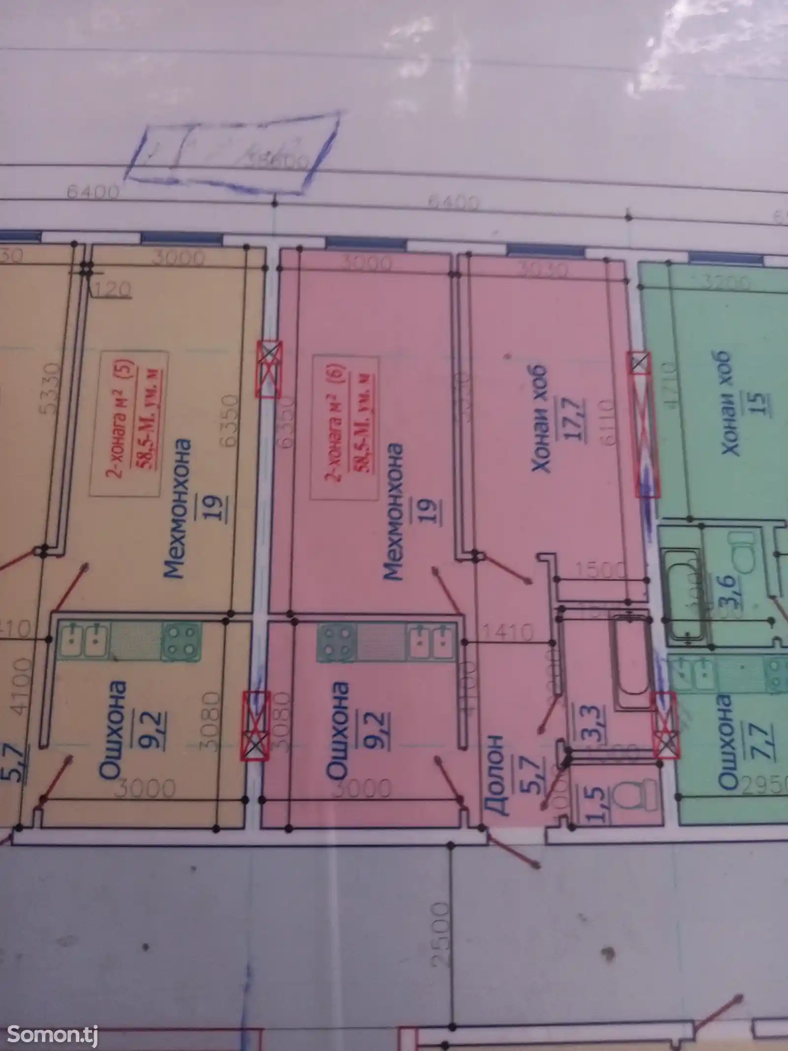 2-комн. квартира, 8 этаж, 59 м², повороти Ленинград