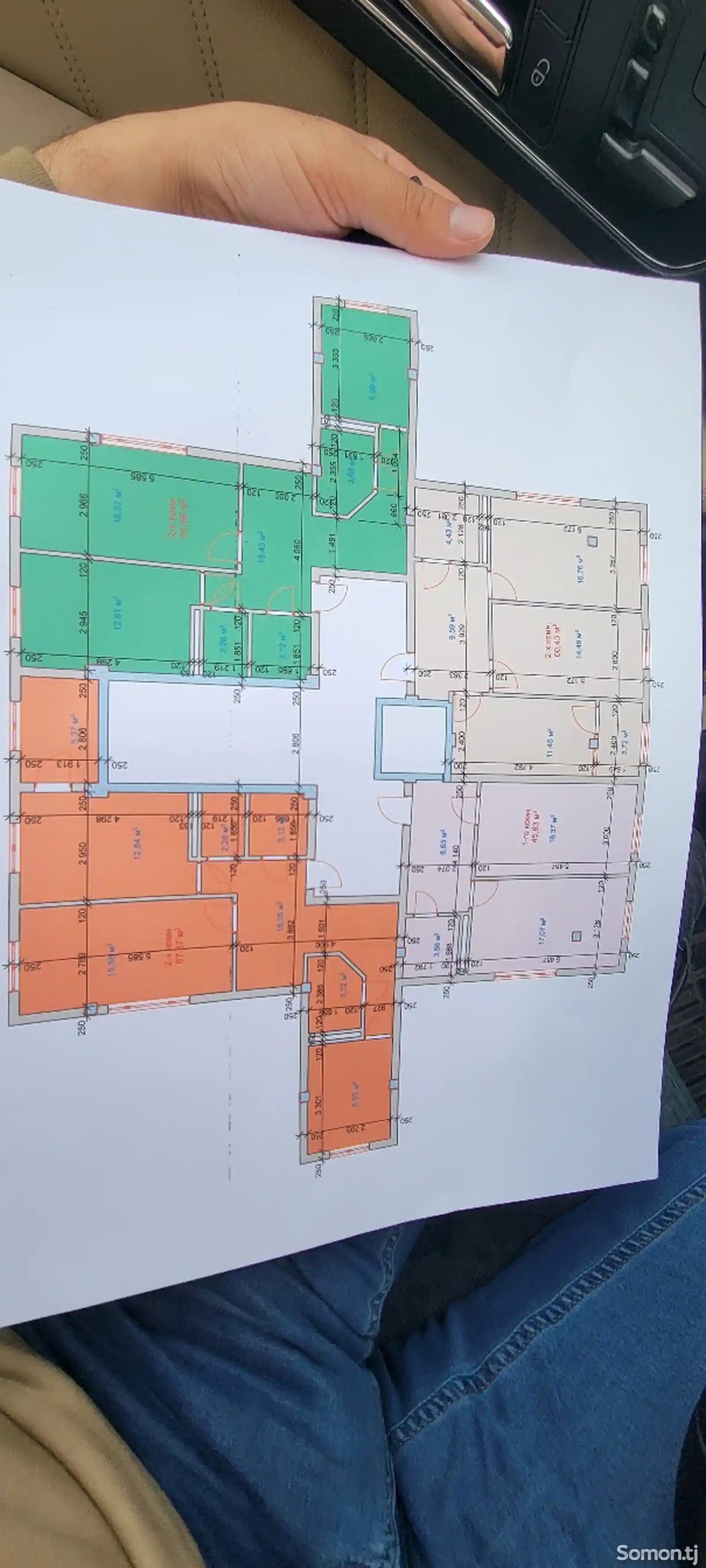 2-комн. квартира, 10 этаж, 65 м², Кривой дом-2