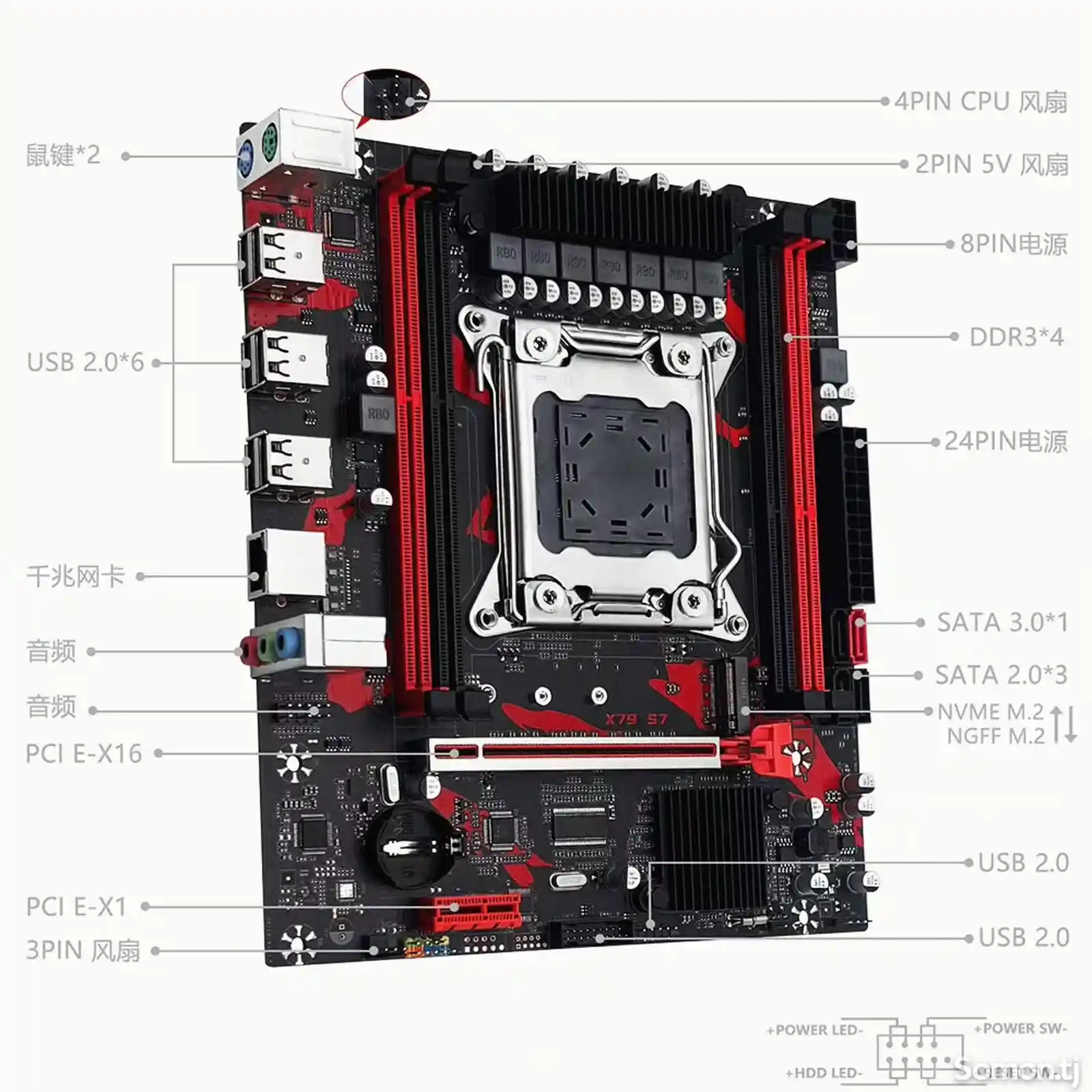 Персональный компьютер Xeon E5 2689 RAM 16ГБ RX 580 8 GB-6