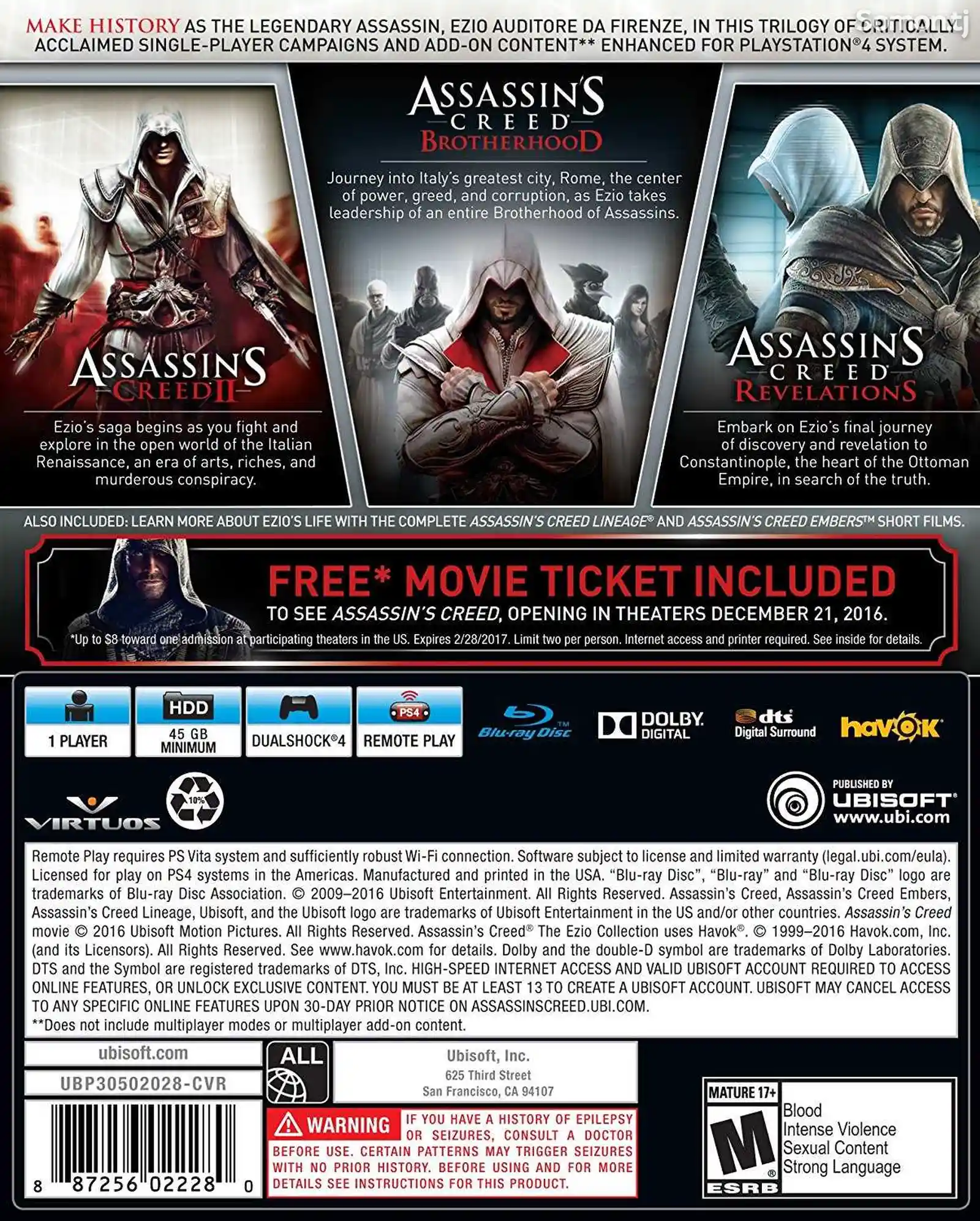 Игра Assassins Creed The Ezio Collection для Sony PlayStation 4-6
