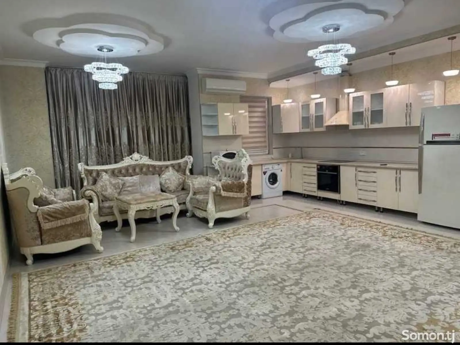 1-комн. квартира, 9 этаж, 105 м², Исмоили Сомони-1