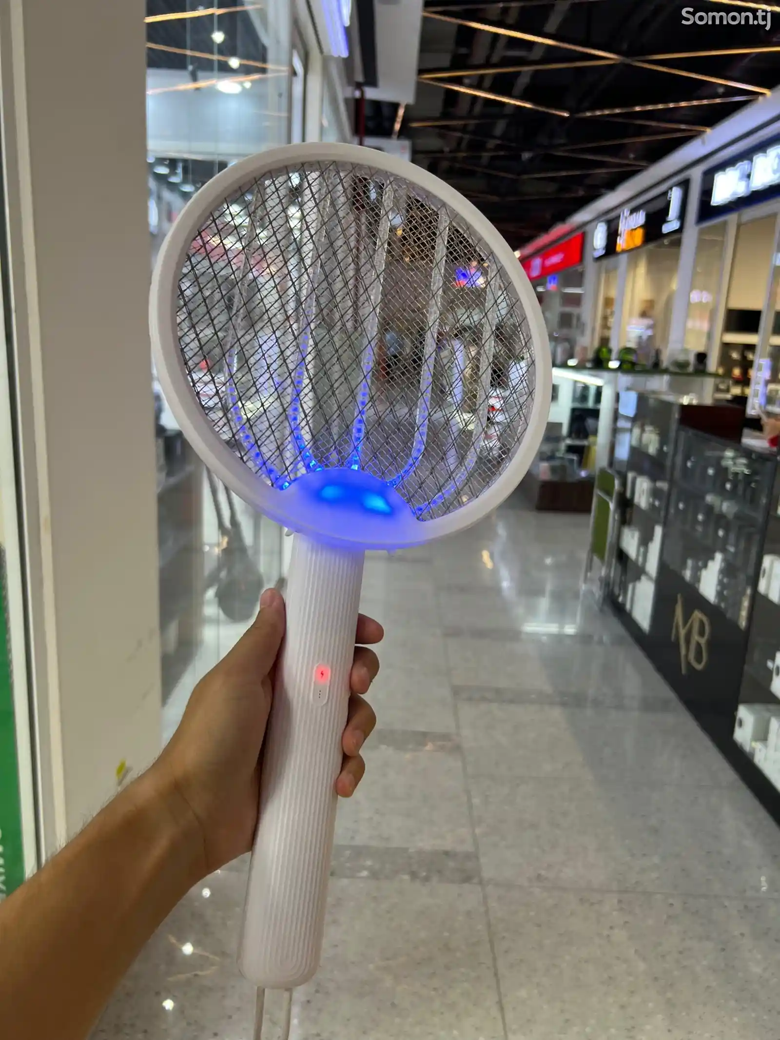 Мухобойка электрическая folding electric mosquito swatter-1