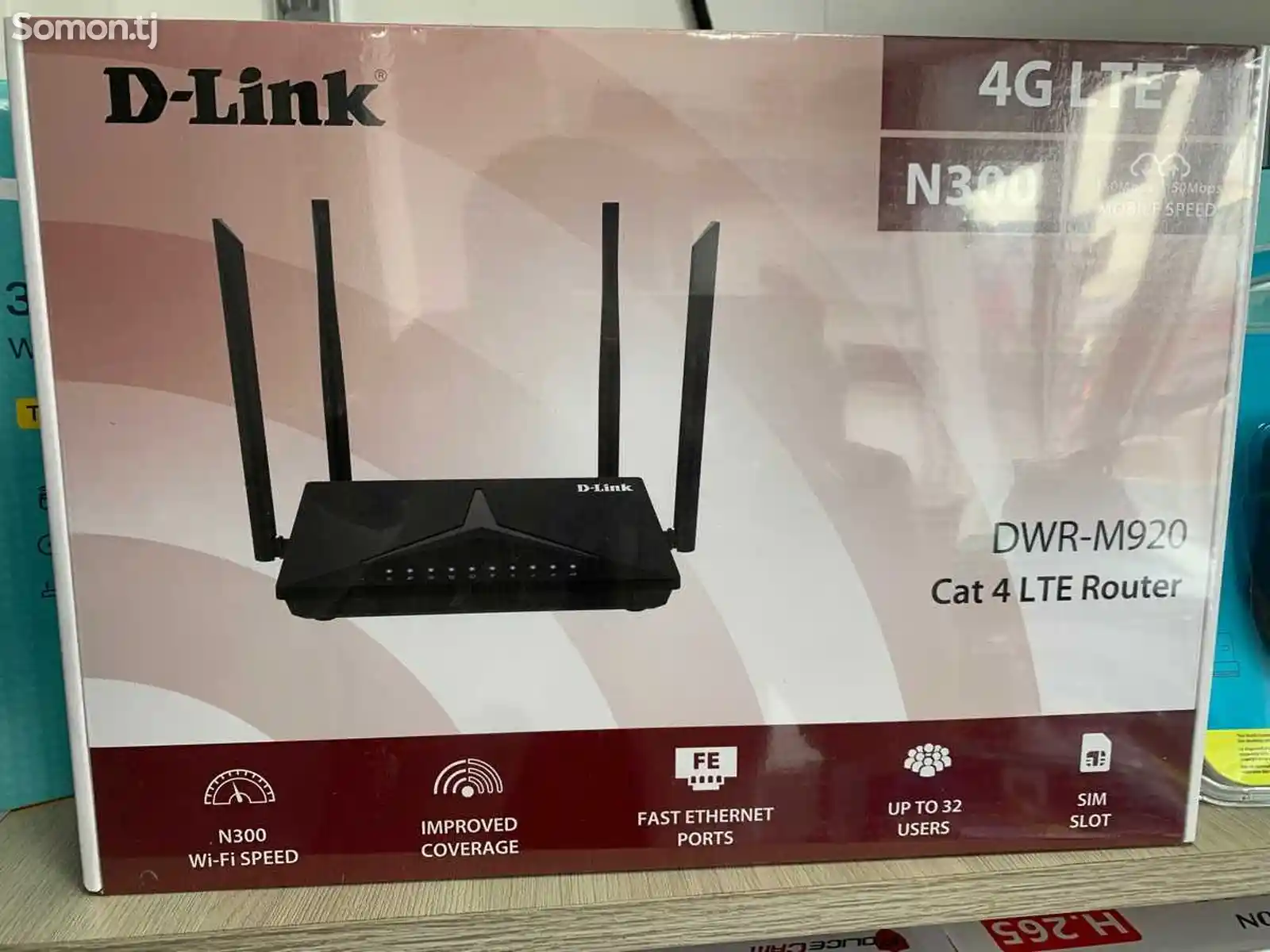 Wi-Fi роутер D-link 4G LTE N300-1