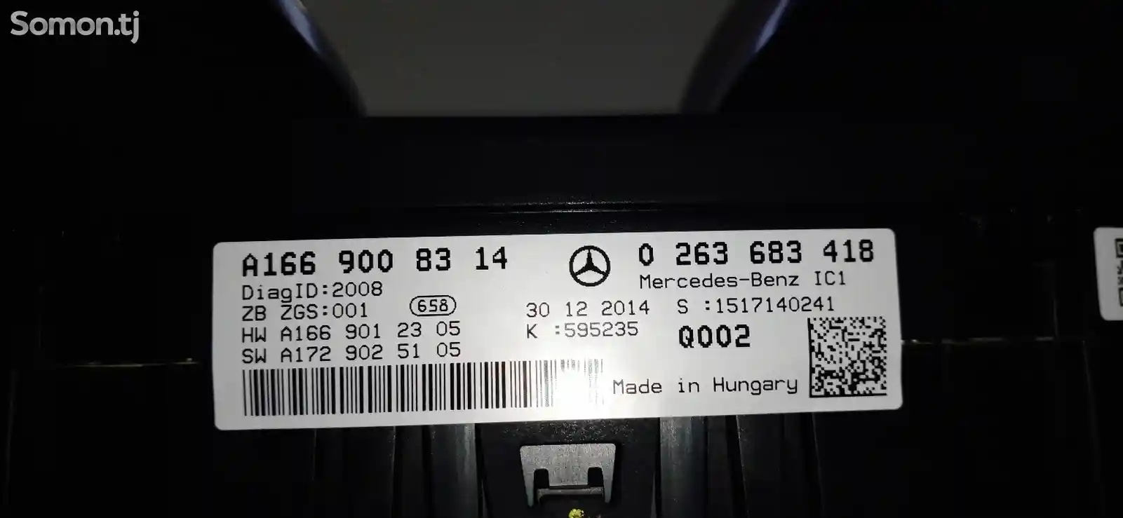 Панель прибор для Mercedes-Benz ML w166, 2015-3