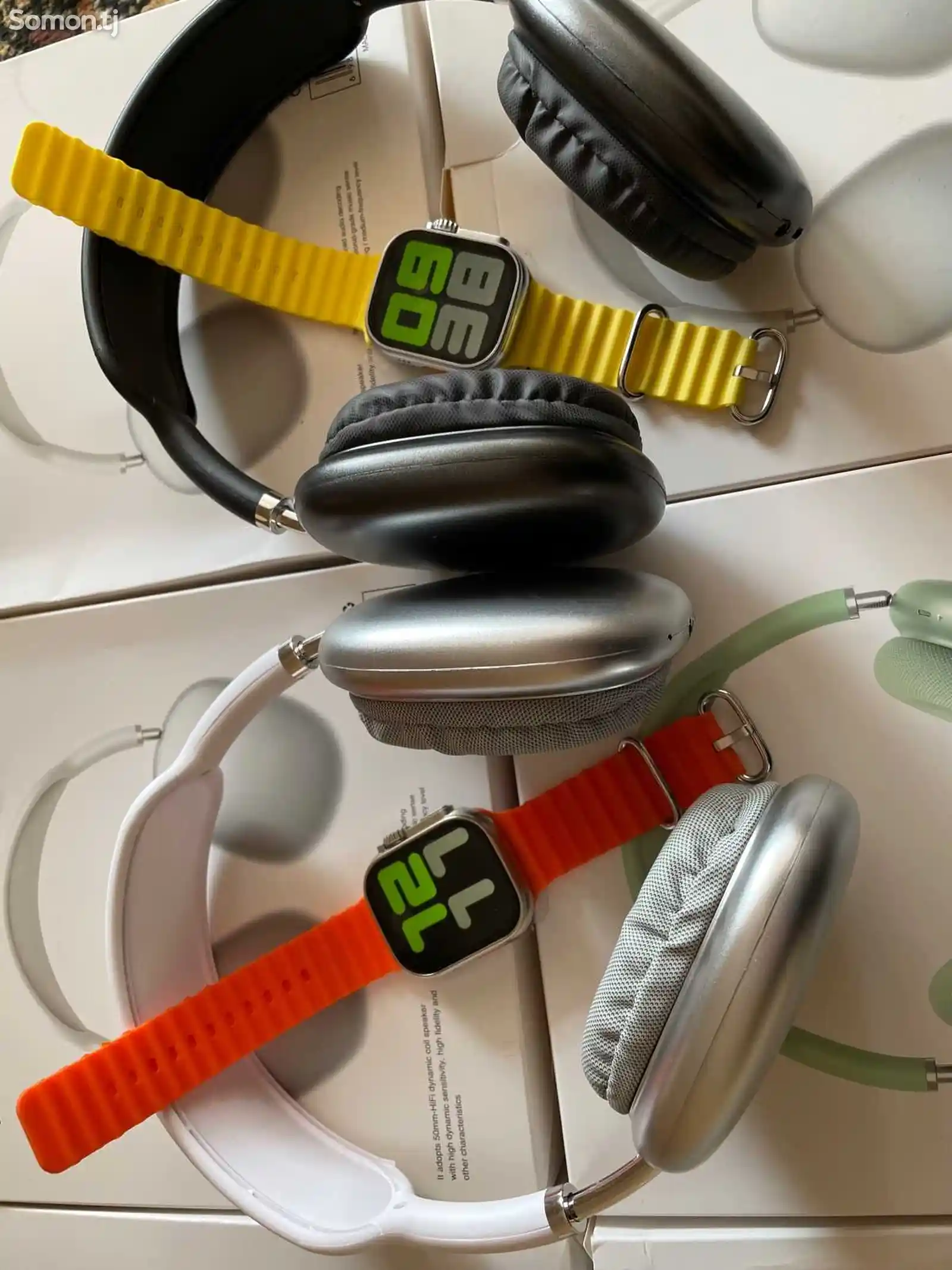 Смарт часы T900 Ultra с наушниками AirPods Max-4
