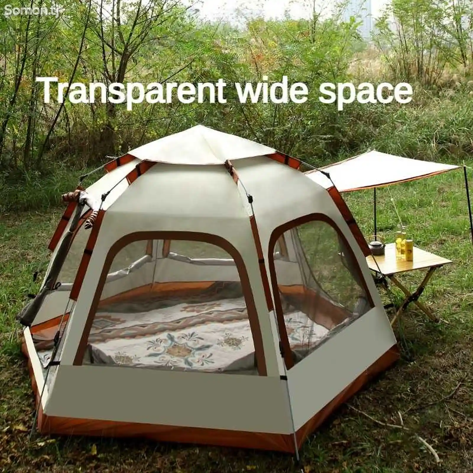 Туристическая шестигранная палатка-2