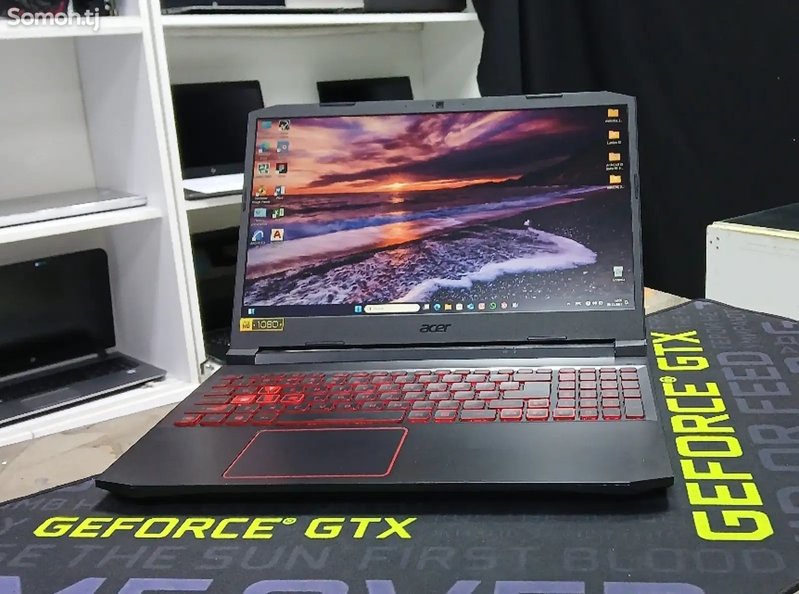 Игровой ноутбук acer nitro 5 core i7-1075H GTX 1650 4GB RAM 16GB SSD M2 512GB-1