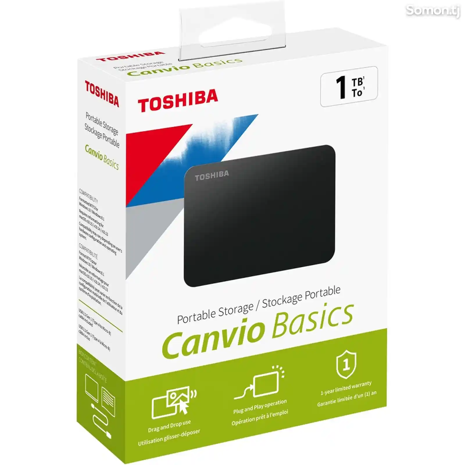 Жесткий диск Toshiba HDex 2.5 inch USB3 1TB